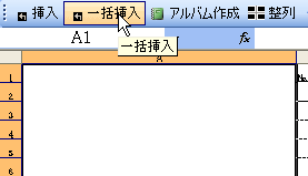 挿入ボタンを押す