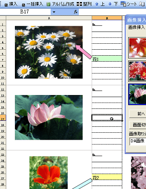 整列ボタンを押す